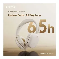 Diadema Inalambrica Oraimo Boompop Lite Ohp-317, 65h De Autonomia, Usb-c + Jack 3,5mm, Oro